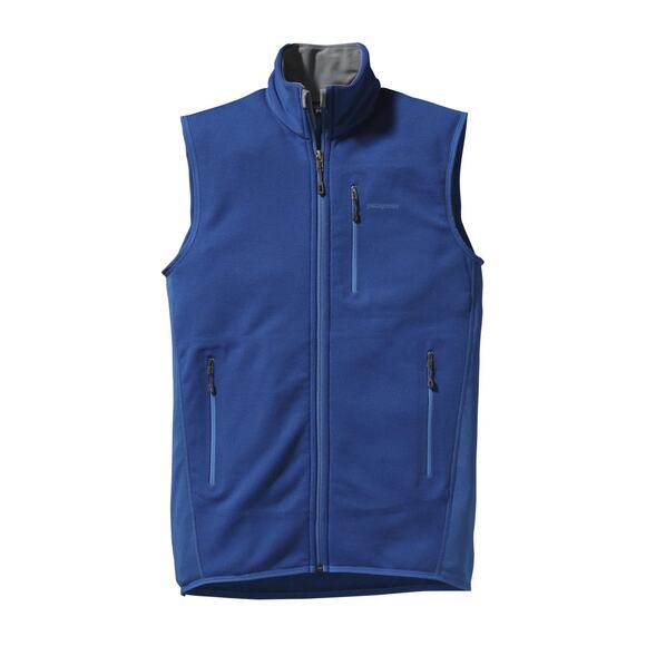 Patagonia Other - *Flawed* Patagonia Piton Hybrid Polartec Fleece Vest Men's Large Blue Full ZIp